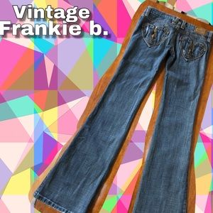 Vintage Frankie b. Heart Boot Cut Jeans